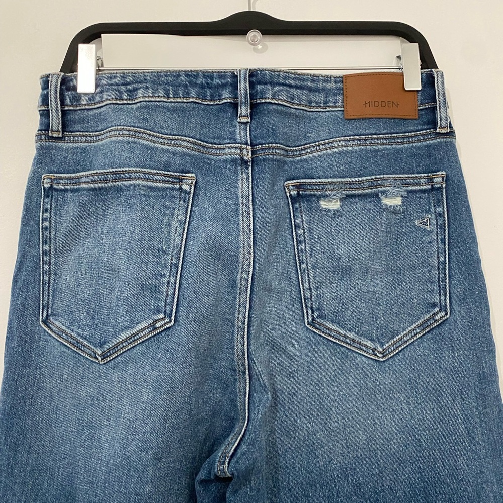 Stylish Blue Straight Leg Women's Jeans - Picture 5 of 6